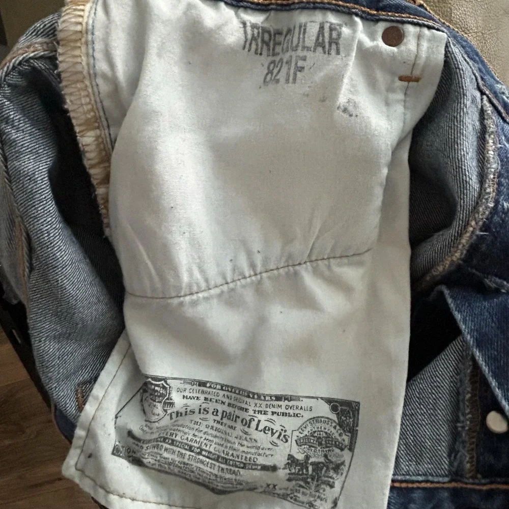 Levis 501 Jeans Men‎ 38x27 Blue Denim Straight Button Fly Vintage Paper Tag